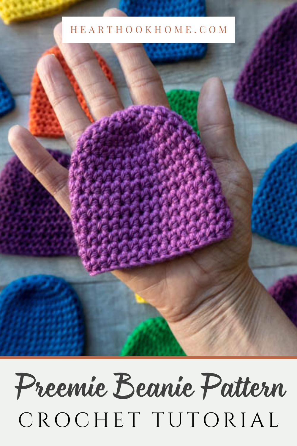 Beanie Hat for Preemie Babies Free Crochet Pattern