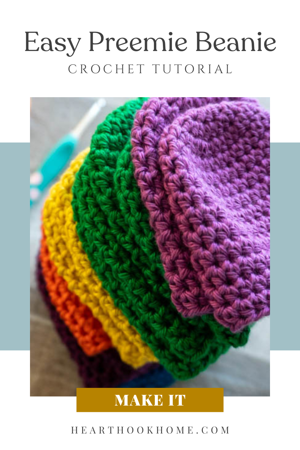Beanie Hat for Preemie Babies Free Crochet Pattern