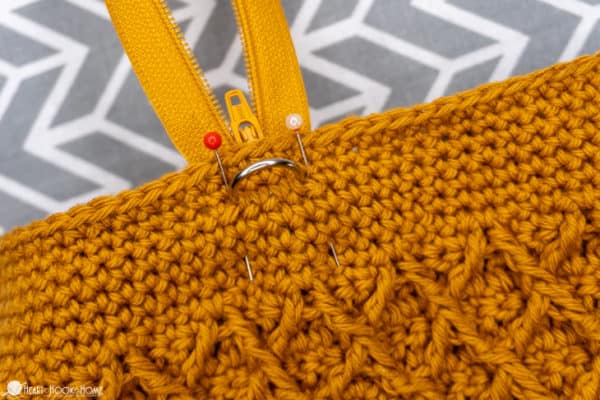 How to Add a Zipper and Lining to a Crochet Bag