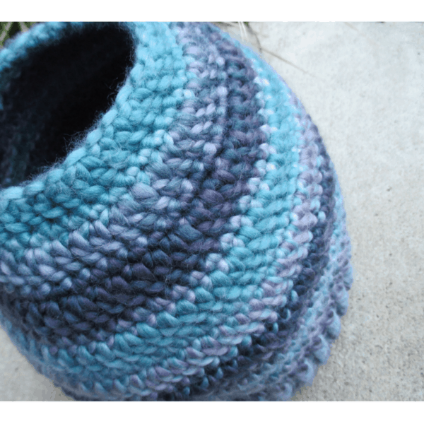 Messy Mom Bun Beanie Crochet Pattern