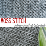 How to crochet the moss stitch