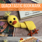 Quacktastic Duck Bookmark Free Crochet Pattern