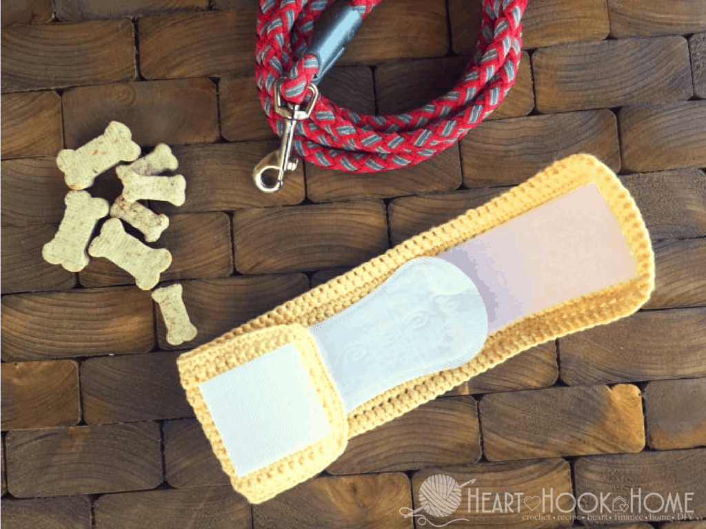 Male Dog Incontinence Band Crochet Pattern
