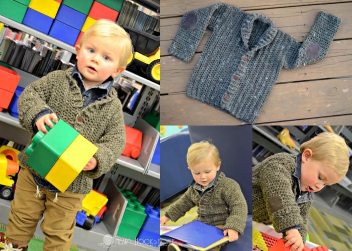 Cozy Classroom Cardigan 2/3t size pattern