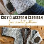 Cozy Classroom Cardigan crochet pattern