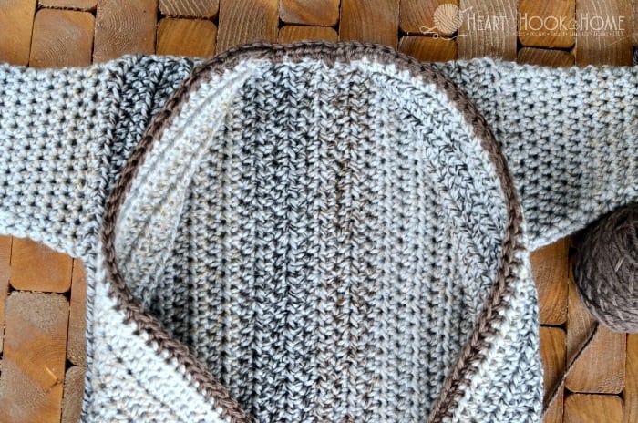 Cozy Coed Cardigan 12 month size pattern