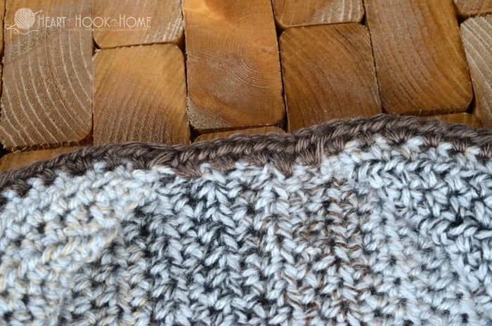 First row of collar on cozy coed cardigan series