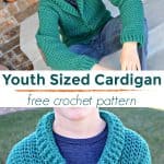 Size 10/12 Cardigan crochet pattern
