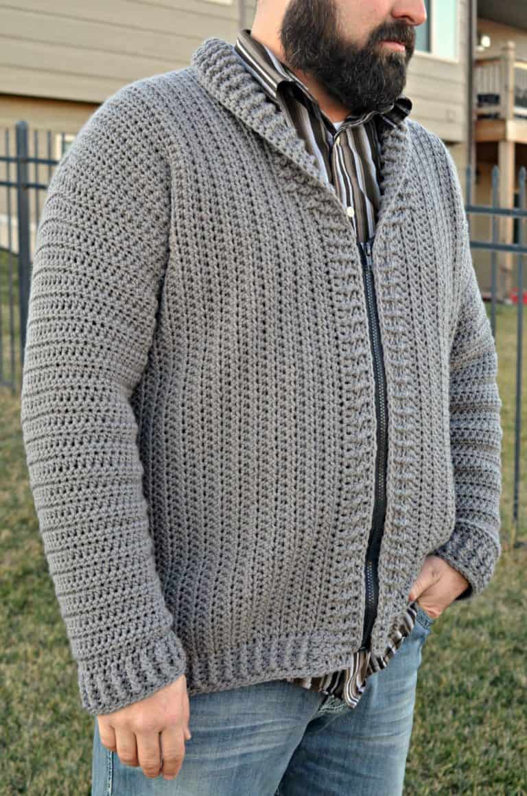 Cozy Coed Cardigan Crochet Pattern (Adult Small to 4XL Tall)