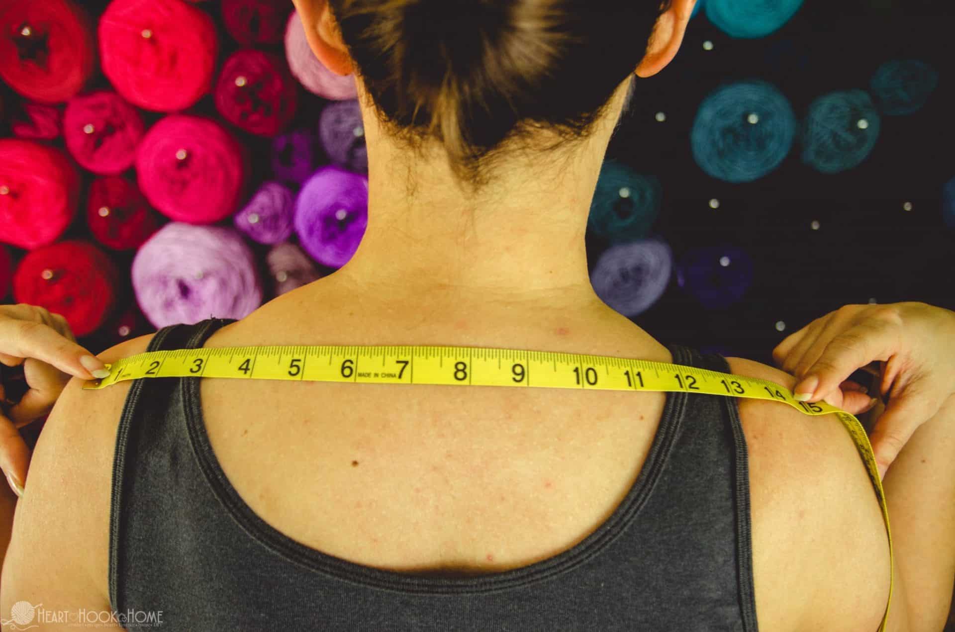 How to measure for part two of the Elizabeth Cardigan CAL