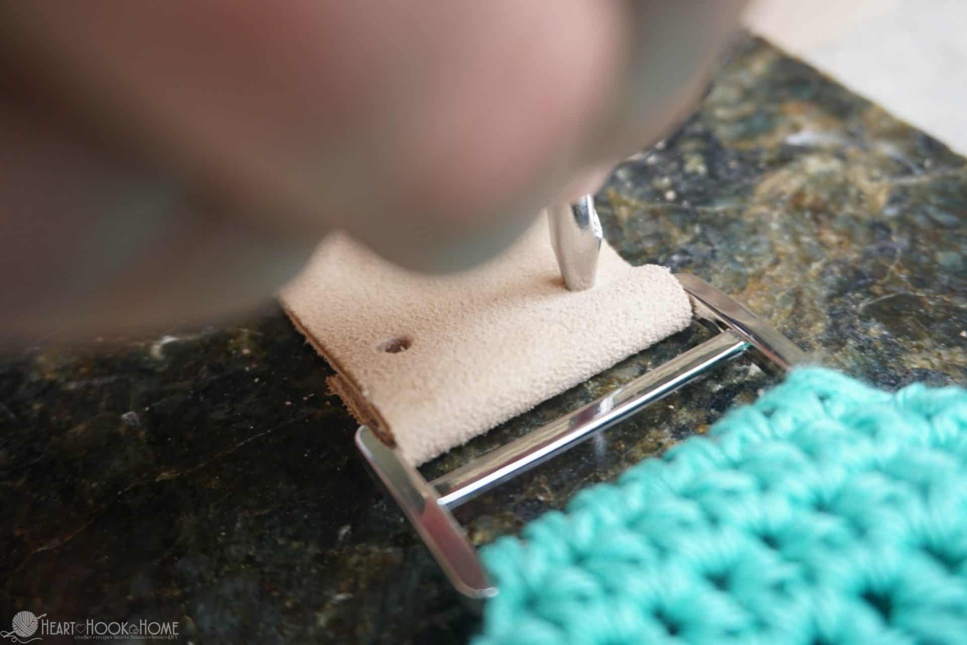 How to Set Double Cap Rivets in Leather