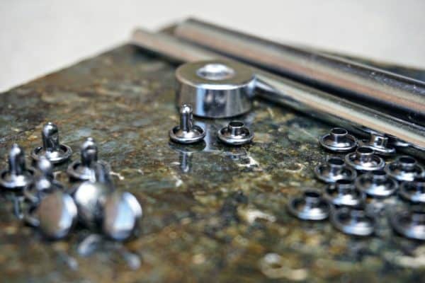 How to Set Double Cap Rivets in Leather