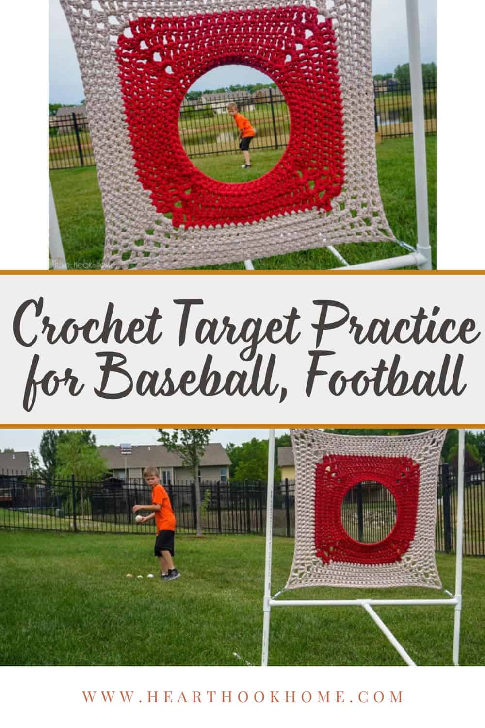 Free Crochet Target Practice Pattern for Baseball, Football
