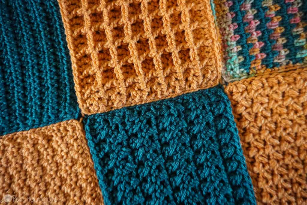 Sewing two pieces of crochet together