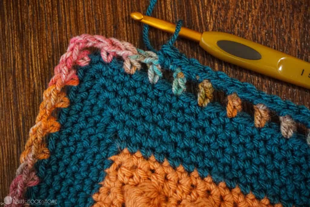 Adding a border in crochet
