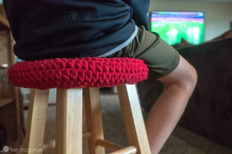 Stool Cover Free Crochet Pattern