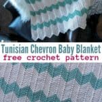 Tunisian Chevron Baby Blanket
