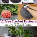12 free crochet patterns using t-shirt yarn
