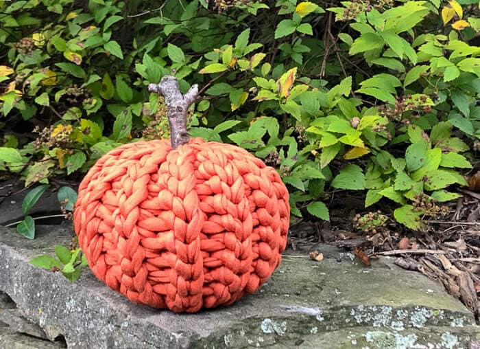 t-shirt yarn pumpkin