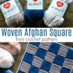 Woven Afghan Square Crochet pattern