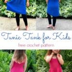 Tunic Tank top crochet pattern for kids