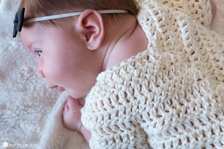 Adorable newborn poncho crochet