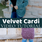 Velvet cardigan video tutorial