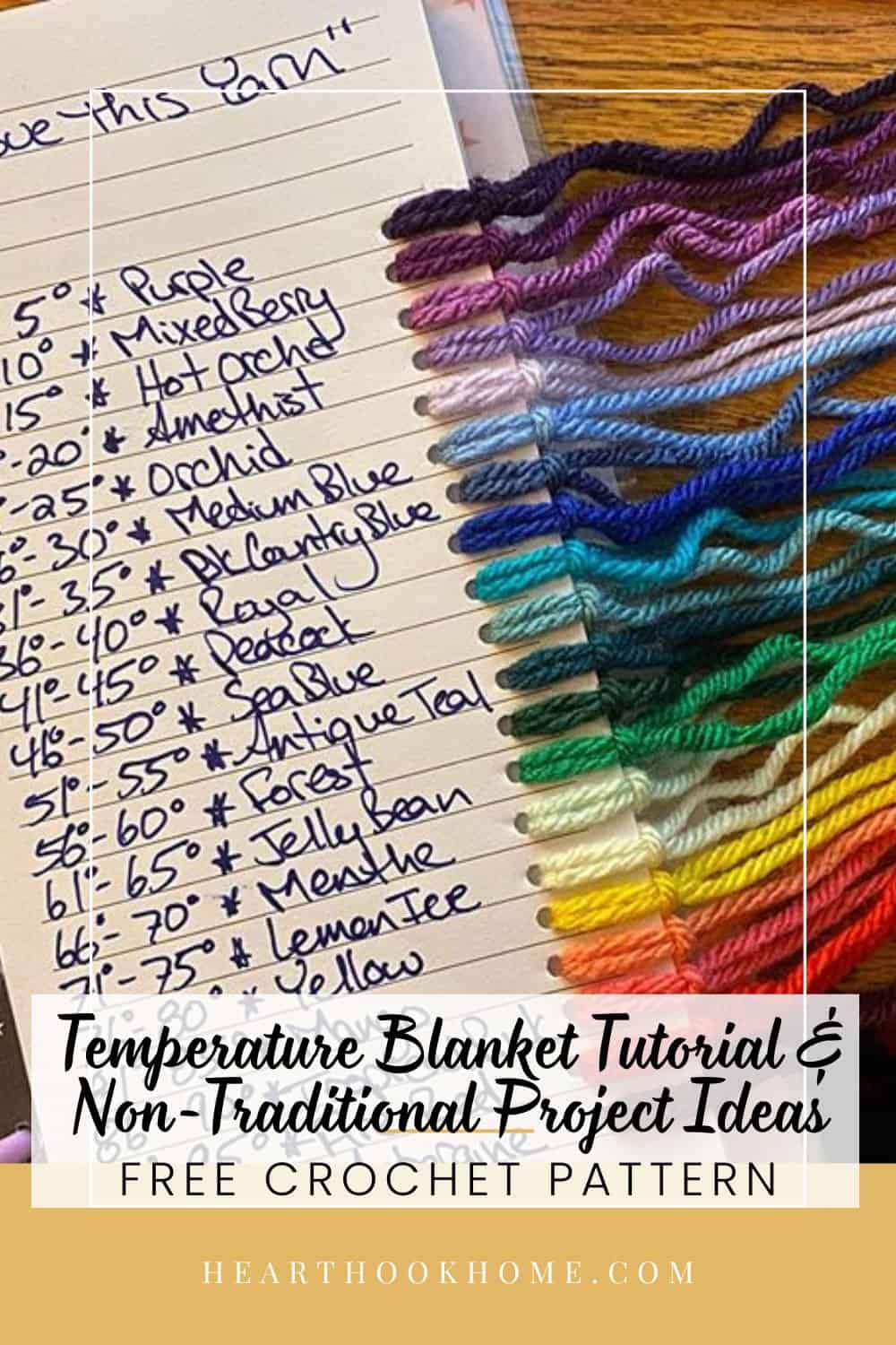 Temperature Blanket Tutorial & Non-Traditional Project Ideas