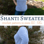 Shanti Sweater Crochet pattern (XS - 5XL)