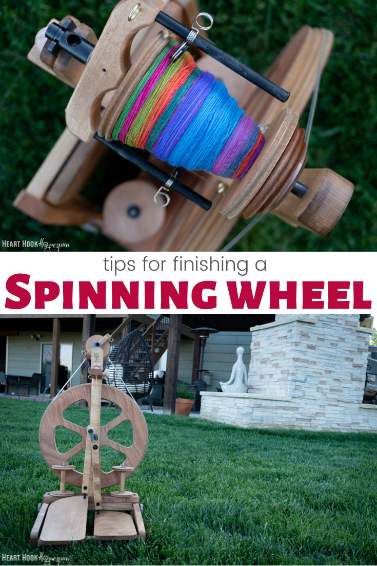 Finishing a Spinning Wheel