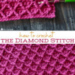How to crochet the Diamond Stitch