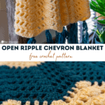 Open Ripple Chevron blanket