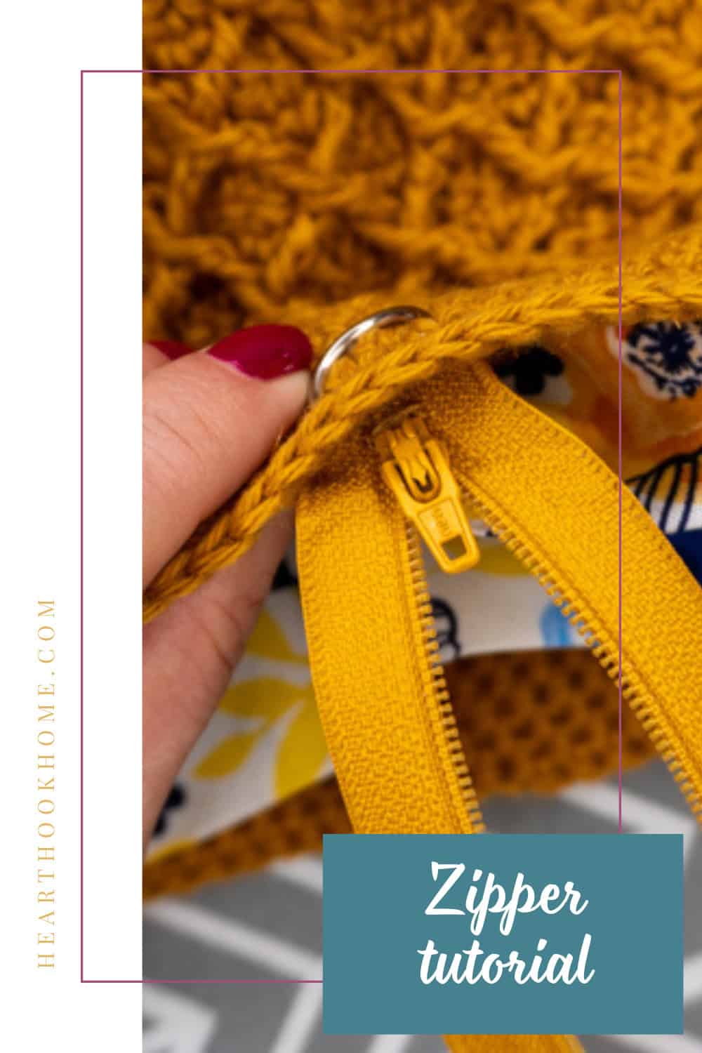 How to Add a Zipper and Lining to a Crochet Bag
