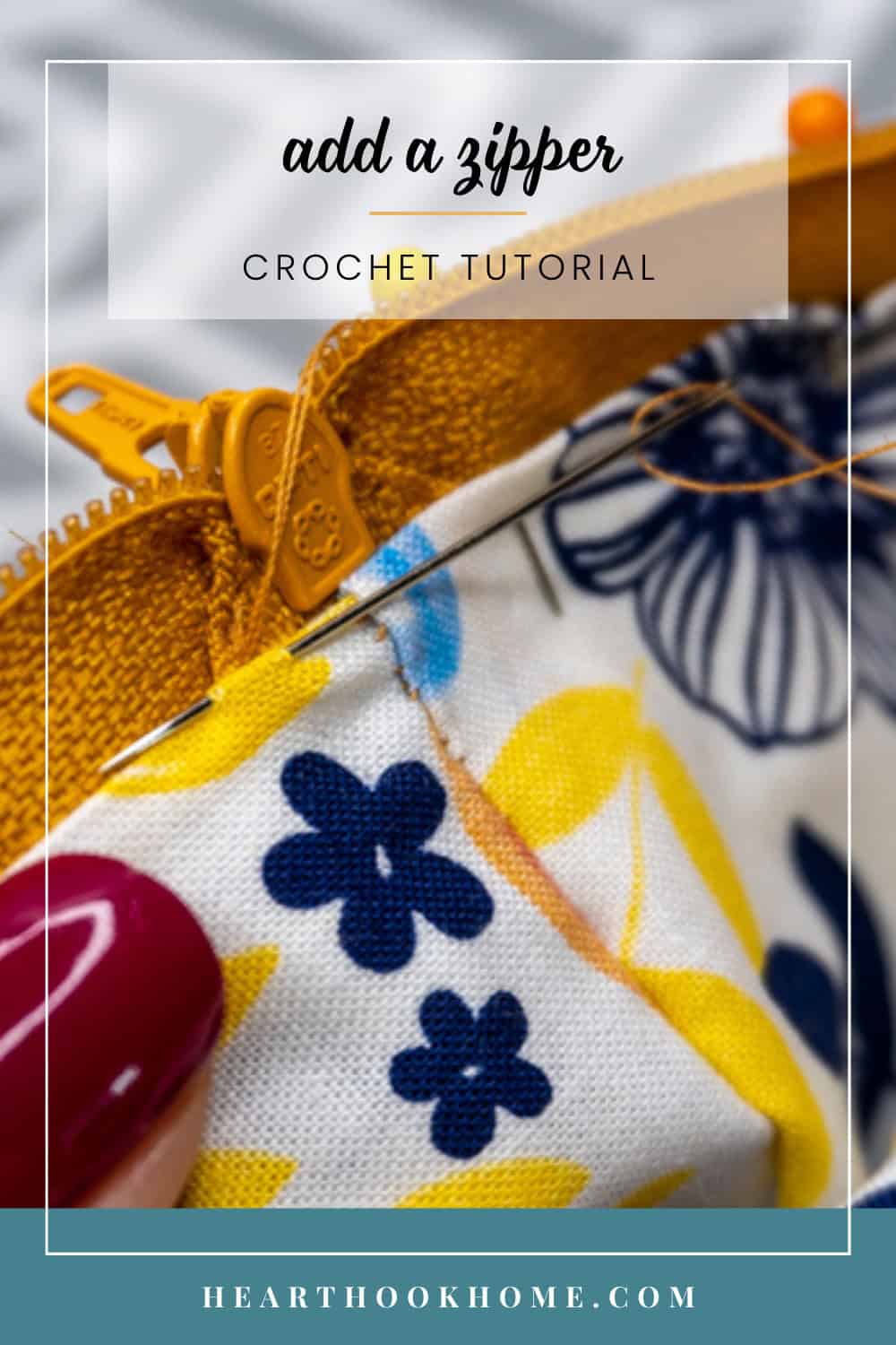 How to Add a Zipper and Lining to a Crochet Bag