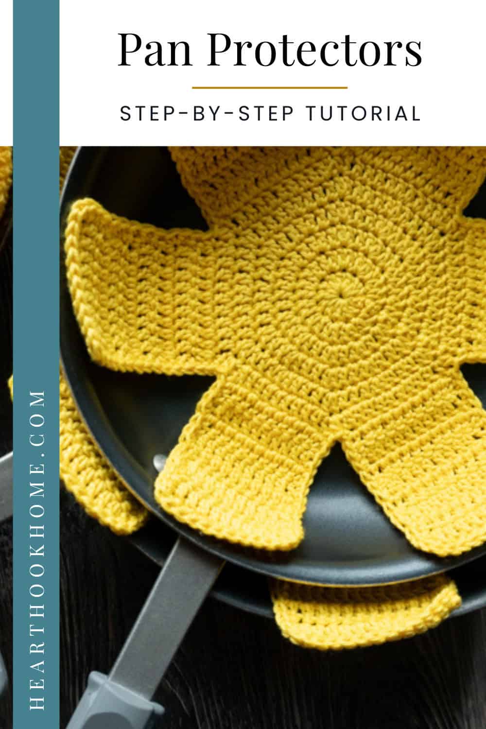 Crochet Pan Protectors Pattern (Small, Medium, Large, XLarge) Heart