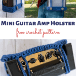 how to crochet a mini guitar amp holster
