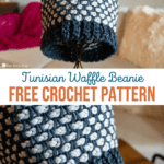 tunisian waffle beanie crochet pattern
