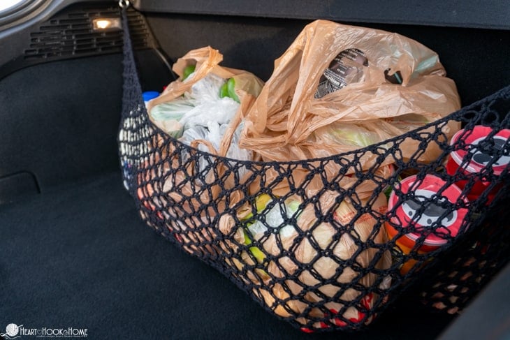 trunk organizer crochet pattern