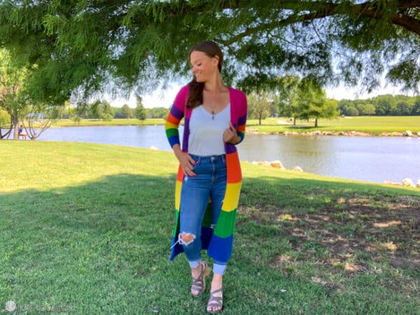 rainbow cardi