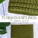 Tunisian Knitlings Afghan Square