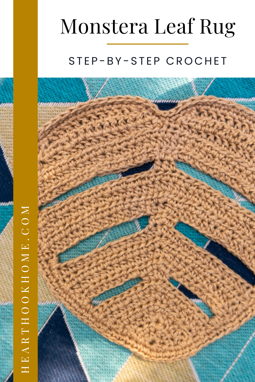 Monstera Leaf Outdoor Rug: Free Crochet Pattern - Heart Hook Home