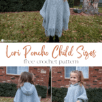 Child Lori Poncho free pattern