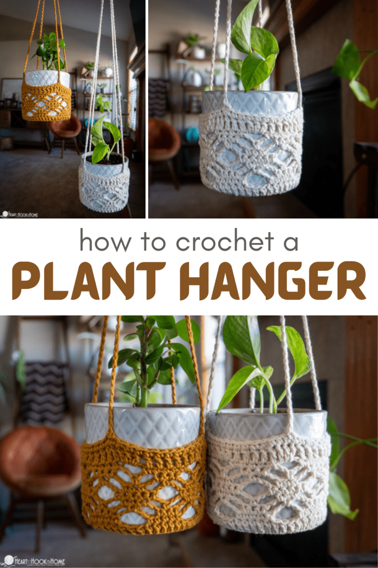 Free Crochet Plant Hanger Pattern (+ Video Tutorial) Heart Hook Home