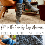 family leg warmers crochet pattern