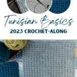 Tunisian Basics 2023 Crochet-Along with sample of Tunisian Crossed Stitch