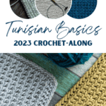 tunisian crochet along basics yarn over lace square