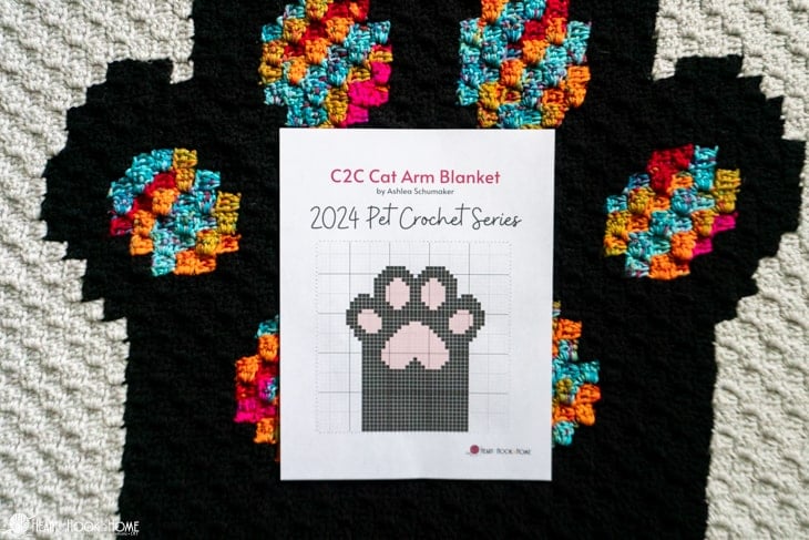 crochet cat blanket