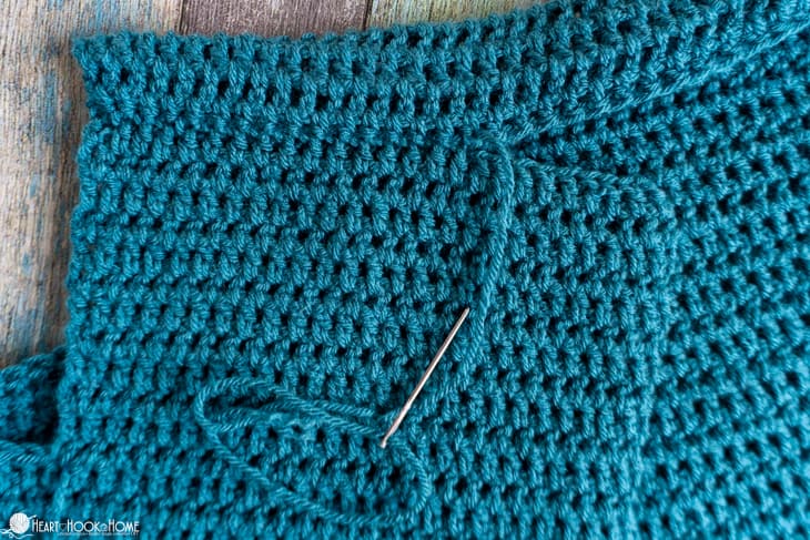 invisible shoulder seam crochet