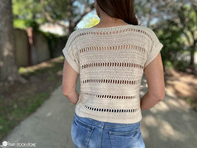 Godiva Tee: free t-shirt crochet pattern