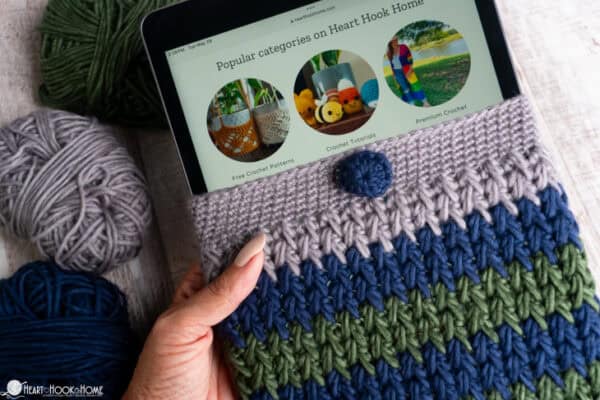 iPad or Tablet Sleeve Crochet Pattern (Printable Version) - Image 7